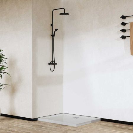 Душевой поддон акриловый Vincea H50 VST-5AR-8010 100х80 белый с каркасом