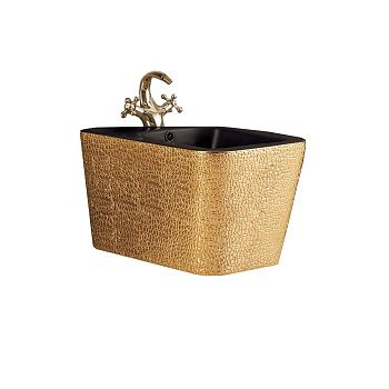 Биде подвесное Vincea Q-Line VB1-12G1B цвет черный/золото