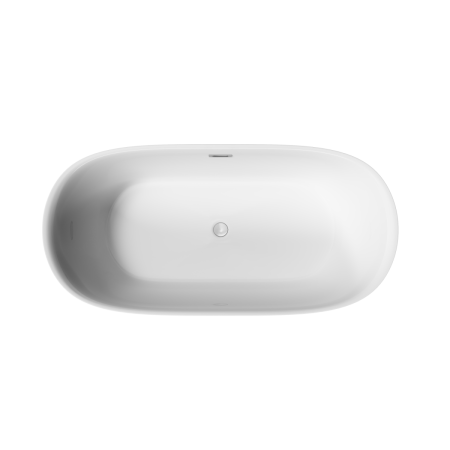 Ванна акриловая Sancos Fusion FB03 170х80 отдельностоящая овальная с каркасом