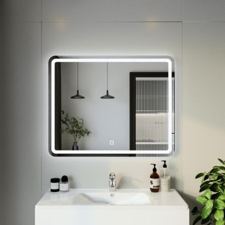 Зеркало с подсветкой Бриклаер Эстель 4627125414244 100х80 подвесное