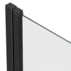 Душевая шторка на ванну Reflexion Slider RX15070CBL-23 70х150 стекло прозрачное профиль черный ориентация универсальная