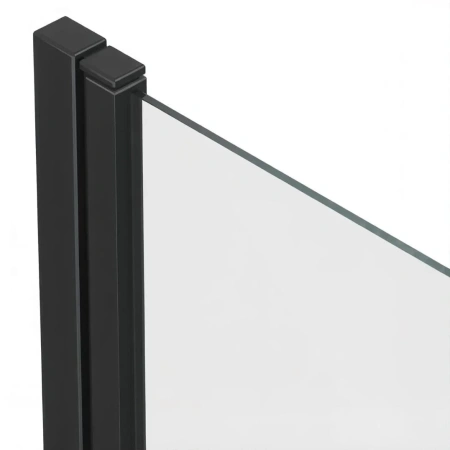 Душевая шторка на ванну Reflexion Slider RX15070CBL-23 70х150 стекло прозрачное профиль черный ориентация универсальная