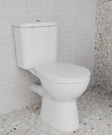 Унитаз напольный с бачком Vitra HIMMEL 9864B099-7207 белый с сиденьем микролифт безободковый каскадный смыв