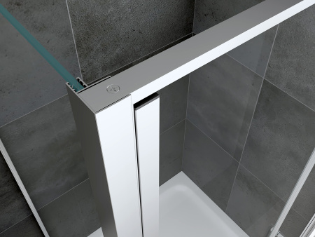 Душевой уголок Abber Sonnenstrand AG04130S-S70 70х130 стекло прозрачное профиль хром глянцевый без поддона