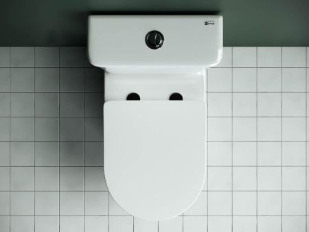 Унитаз напольный с бачком Ceramica Nova STAR CN1904 белый с сиденьем микролифт безободковый душевой смыв