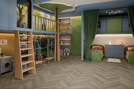 Кварцвиниловая плитка Damy Floor CHEVRON LVT DF01-Ch-LVT Версаль толщина 0.25 см 43 класс 600х127