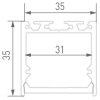 Алюминиевый профиль Designled LS 00-00010365