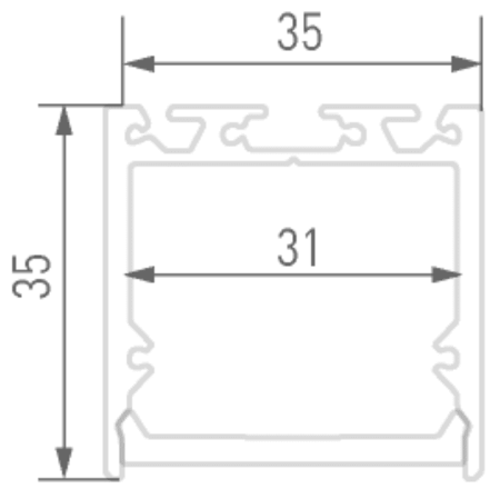 Алюминиевый профиль Designled LS 00-00010365