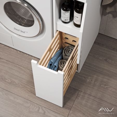 Тумба с раковиной Alavann Cosmetic ALV1037000 90х50 напольная цвет белый