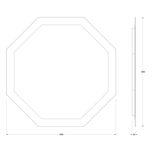 Зеркало в ванную Evoform Ledshine BY 2507 100х100 - фото 2