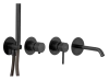 Смеситель для ванны Remer X Style X96S03ROXXCFP встраиваемый в стену черный