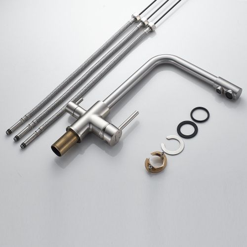 Смеситель для кухни Shevanik S328L на мойку сатин - фото 4