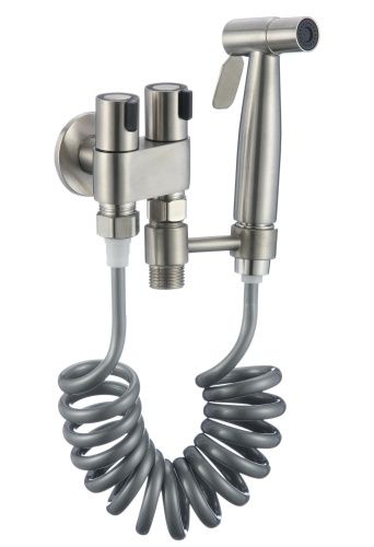 Гигиенический душ со смесителем Fmark FS-FXQ02L сатин - фото 2