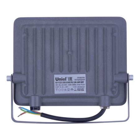 Прожектор Uniel ULF-F52D-50W/6500K IP65 200-240V GREY