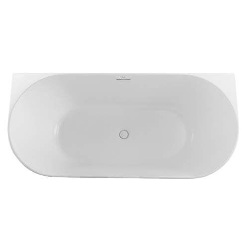 Ванна акриловая BelBagno BB412-1700-800-MATT 170х80 пристенная полукруглая - фото 3