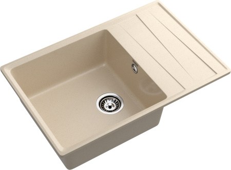 Кухонная мойка Granfest Level LV-760L кашемир 76х50 цвет бежевый поверхность матовая