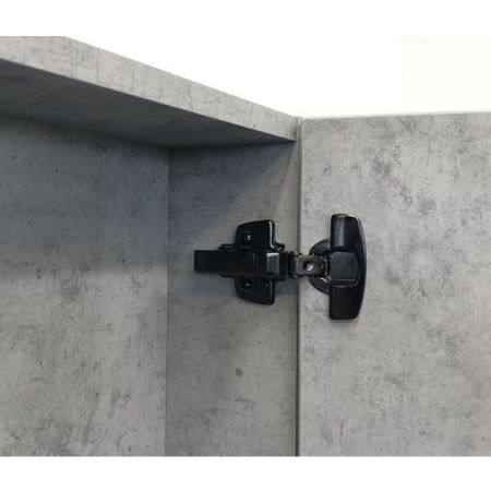 Зеркало-шкаф Comforty Франкфурт 00-00006504CF 90х80 подвесной цвет серый