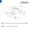 Смеситель для ванны Milardo Poli POLSB00M02 настенный хром