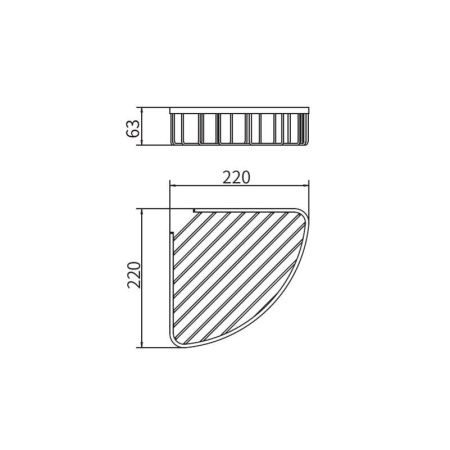 Полка в ванную комнату Fashun A5335