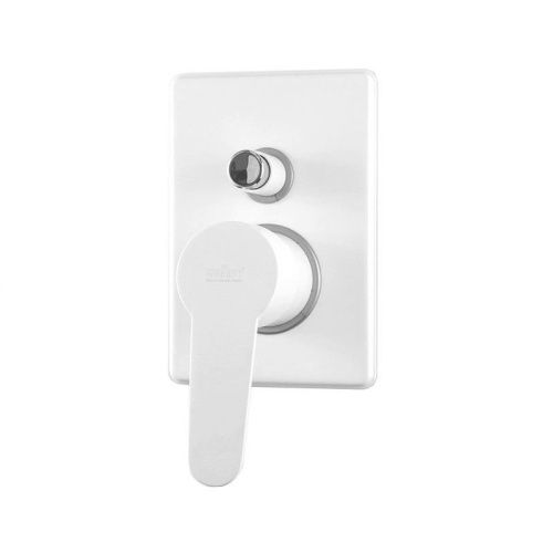 Смеситель для ванны и душа Webert Sax Evolution SE860101740 встраиваемый в стену белый - фото 2