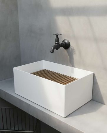 Раковина из сантехнического фарфора Galassia Meg11Pro 5484 60х40 подвесная цвет белый