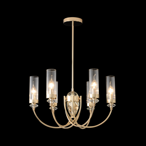 Люстра на штанге Crystal Lux Secret (Сецрет) SECRET SP6 GOLD - фото 4