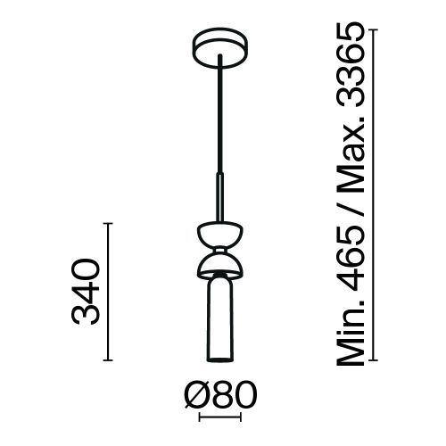 Светильник подвесной Maytoni Kyoto Modern MOD178PL-01GR - фото 2