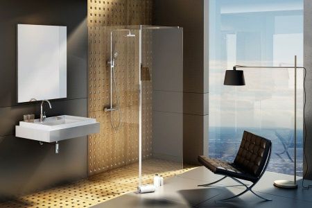 Душевой уголок Ravak Walk-In GW1CG7C00Z1 120х90 стекло прозрачное профиль хром без поддона