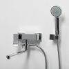 Смеситель для ванны и душа Wasserkraft Aller 1060 1062L настенный хром