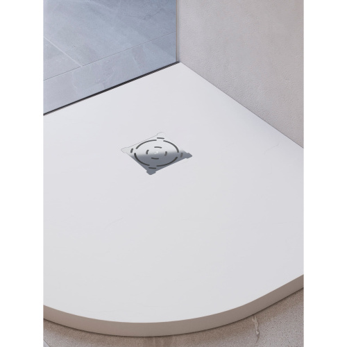 Душевой поддон RGW Stone Tray 16153100-01 100x100  искусственный камень белый - фото 4