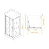 Душевой уголок RGW Passage 060814298-14 90х80 стекло прозрачное профиль хром без поддона