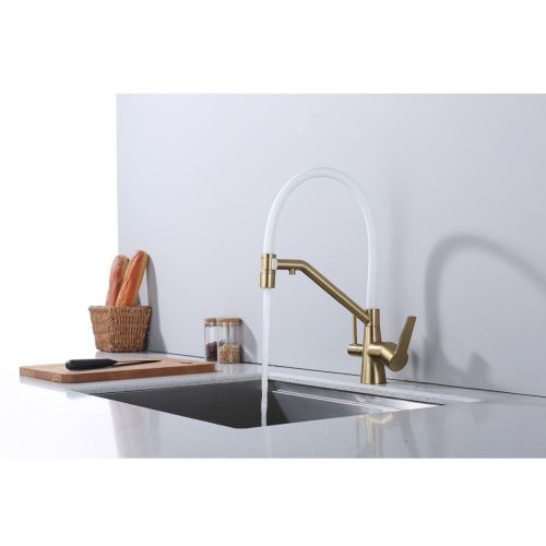 Смеситель для кухни Raglo R80 R80.62.03 на мойку золото - фото 4