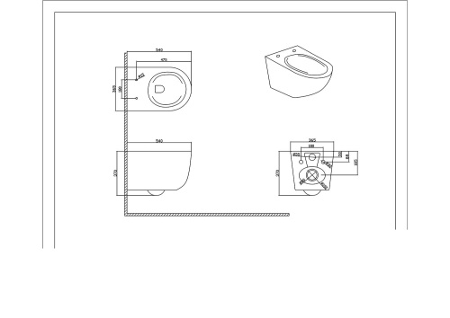 Унитаз подвесной Bravat Gina C21172UW-ENG белый с сиденьем микролифт безободковый каскадный смыв - фото 2