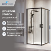 Душевой уголок RGW Passage (Пассаж) 03083900-14 100х100 стекло прозрачное профиль черный без поддона