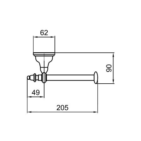 Бумагодержатель Webert Armony AM500801065