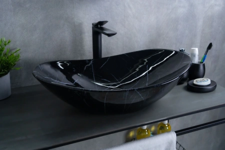 Раковина керамическая Gid Lago 54467 60х40 накладная цвет многоцветный без отверстий под смеситель