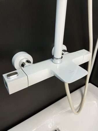 Душевая стойка AltroBagno Diretto AltroBagnoDirertto030413Bi настенная цвет белый