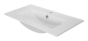 Раковина мебельная из сантехнического фарфора Sanita Luxe Quadro 90 QDR90SLWB01 90х50 накладная цвет белый
