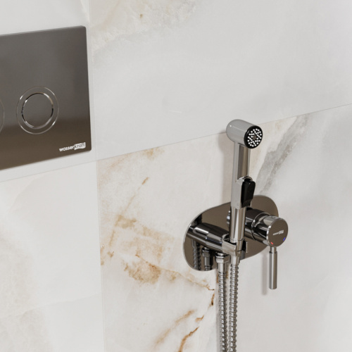 Гигиенический душ со смесителем WasserKRAFT Main 4100 4138 хром - фото 2