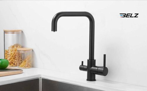Смеситель для кухни BELZ B76802-7 на столешницу черный - фото 3