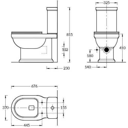 Чаша унитаза напольная Kerama Marazzi POMPEI PO.wc.01 цвет белый - фото 2
