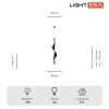 Светильник подвесной Lightera Waves (Вавес) LE119L-98B
