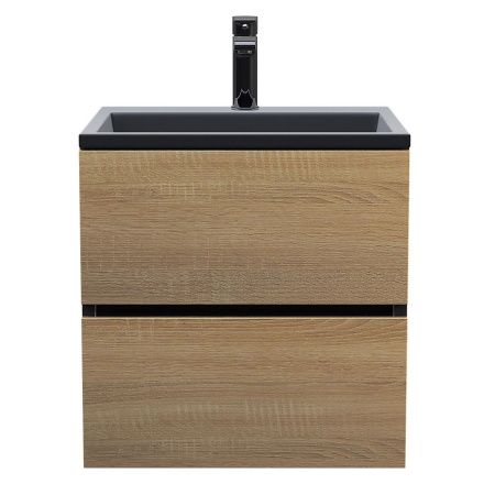 Тумба под раковину Uperwood Barsa 2930205257 60х50 подвесная цвет коричневый