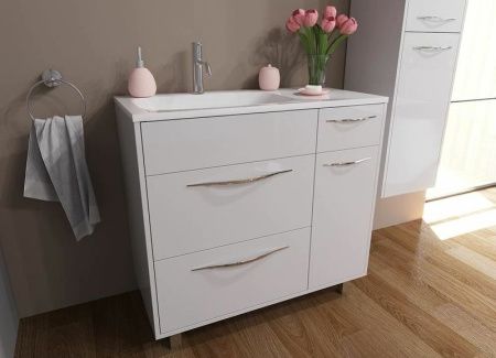 Тумба с раковиной Эстет Barcelona ФР-00003599 90х40 напольная цвет белый