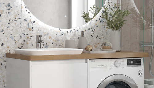 Столешница Velvex KLAUFS st.KLA.120.L дуб французский 120х61х4 накладная цвет Шатанэ - фото 3