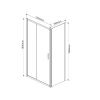 Душевой уголок Vincea Garda VSR-1G9013CL 130х90 стекло прозрачное профиль хром без поддона