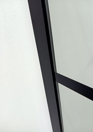 Душевой уголок Cerutti SPA MUZA T80 100х80 стекло с рисунком профиль черный без поддона