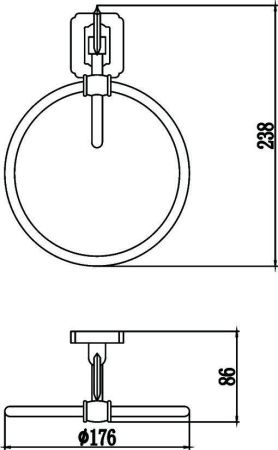 Полотенцедержатель Savol S-006460