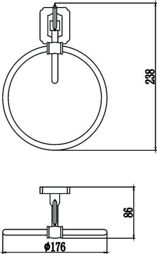 Полотенцедержатель Savol S-006460 - фото 2