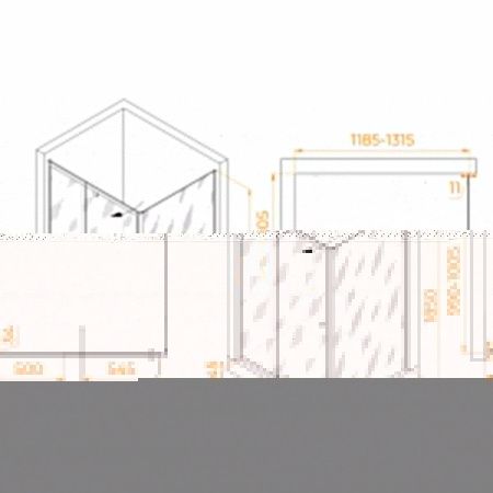 Душевой уголок RGW Passage 41084410-011 120х100 стекло прозрачное профиль хром без поддона